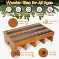 thumbnail image 6 of Wooden Step Stool, 6.5" One Step Stool, Non-Slip Outdoor Steps, Heavy Duty Wooden Platform Mobility Step, Half Steps for Seniors Adults with Bad Knee (6.5" Height), 6 of 15