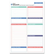 DOUBLE SIDED PLANNING PAD, TEAL, 6" X 9" - bloom