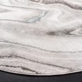 thumbnail image 4 of SAFAVIEH Craft Collection CFT819G Modern Abstract Non-Shedding Dining Room Entryway Foyer Living Room Bedroom Area Rug, 5'3" x 5'3" Round, Grey / Silver, 4 of 4