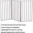 thumbnail image 3 of Trademark Poker Petmaker 80-62875-WT Wooden Pet Gate, White - 54 x 32 in., 3 of 7