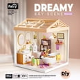 thumbnail image 2 of Juguete Casa en Miniatura Baño con Bañera, Muebles, Accesorios y Efecto de Luz Nocturna, 2 of 5