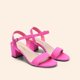 thumbnail image 3 of Sandalia DREAM PAIRS SDHS2412W Tacón Cuadrado en Ante Fucsia, 3 of 8