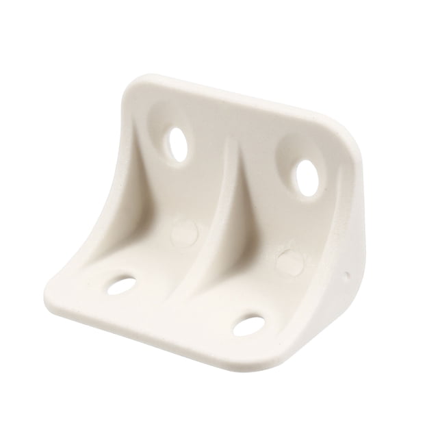 Soportes de esquina de plástico de 90 grados para muebles de estantería Unique Bargains 36x24x24mm, 50 piezas