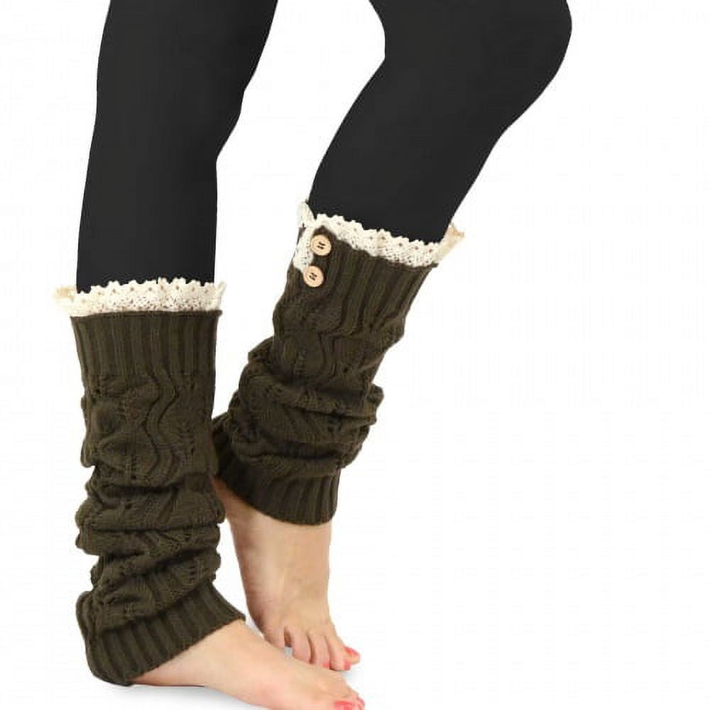 TeeHee Winter Snowflakes Geometric Leg Warmers for Women 3pairs Gift Box  Brown Khaki Ivory (Assorted Cable Knit) : : Clothing, Shoes &  Accessories