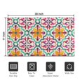 thumbnail image 5 of Yellow Ethnic Floral Pattern Door Rugs,Washable Non Slip Door Mats Indoor,Decorative Door Mats,Entry Mat Indoor for Entrance,Bedroom,Kitchen,Bathroom,17"x30", 5 of 6