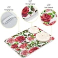 thumbnail image 4 of FREEAMG Red and Pink Roses Dish Drying Mat for Kitchen, 18 x 24 Inch Microfiber Absorbent Dish Drying Pad, Machine Washable Kitchen Counter Protect Mats, 4 of 7