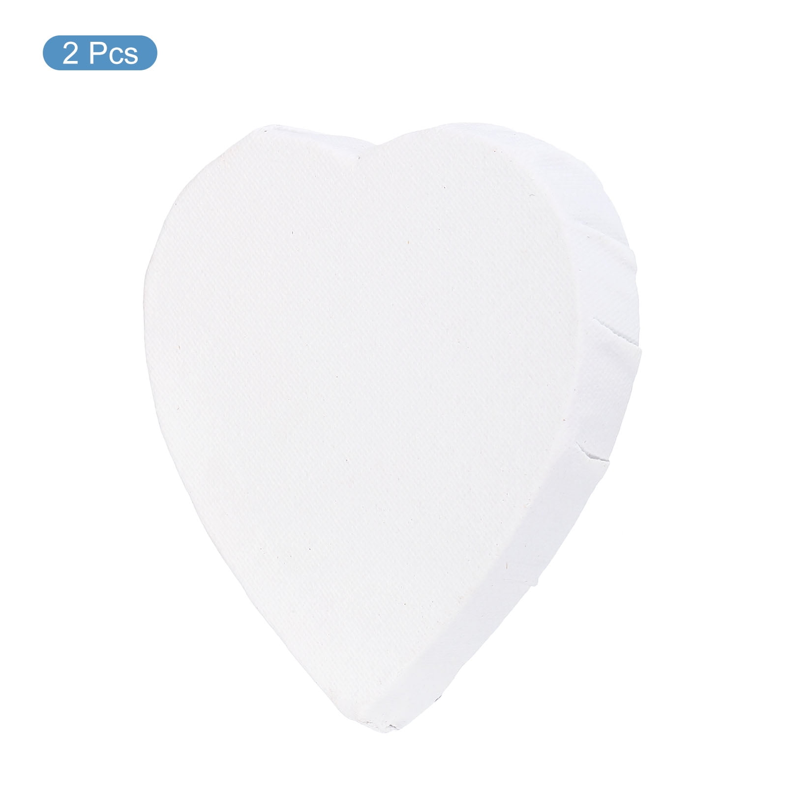 Heart Shaped White Blank Painting Canvas Wooden Framed Artist Pre-Stretched Canvas Panel Plain Small Canvas Crafts Boards for Students Artists