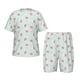 thumbnail image 1 of Balery Strawberry Conjunto de Pijama Infantil de Manga Corta con Estampado – Ropa de Dormir de Algodón Suave-Medium, 1 of 6