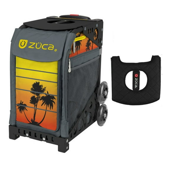 Zuca 18" Sport Bag-Black/Pink Seat Cover with (Black Non-Flashing Frame)