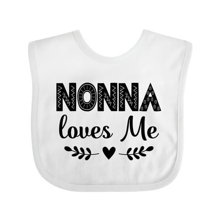

Inktastic Nonna Baby Clothes Grandchild Gift Baby Girl Bib