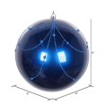 thumbnail image 2 of Vickerman MT194702D Rideau Ornemental Pailleté Bonbon Bleu 6 Po. - 3 par Sac, 2 of 3