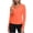 Orange, variant on Women's Cinched Waist Hooded Jacket Long Sleeve Zip Up Sport Top Solid Color Athletic Outerwear with Sun Protection Wine S(S)