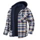 thumbnail image 1 of Chaqueta tipo camisa para hombre, con capucha extraíble, a cuadros, acolchada y forrada, abrigos de invierno, sudadera gruesa, ropa de abrigo, camisas para hombre, 1 of 5