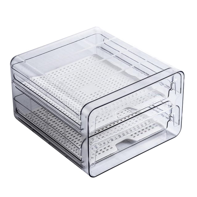 Bearachild Organizador para refrigerador de cocina portátil, mano de obra exquisita, adecuado para refrigerador de tipo diario Organizadores de utensilios de cocina