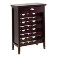 thumbnail image 3 of Kings Brand Furniture Wood Buffet Wine Rack Cabinet with Drawer, Dark Cherry, 3 of 4