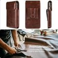 thumbnail image 6 of Phone Case Cell Phone Pouch for iPhone 15, 15 Pro 14, 14 Pro 13, 13 Pro 12, 12 Pro 11, 11Pro XR, Leather Cell Phone Belt Holder  for Galaxy S24 S23 S22 S21 S20 S10 S9 S8 S7, 6 of 15