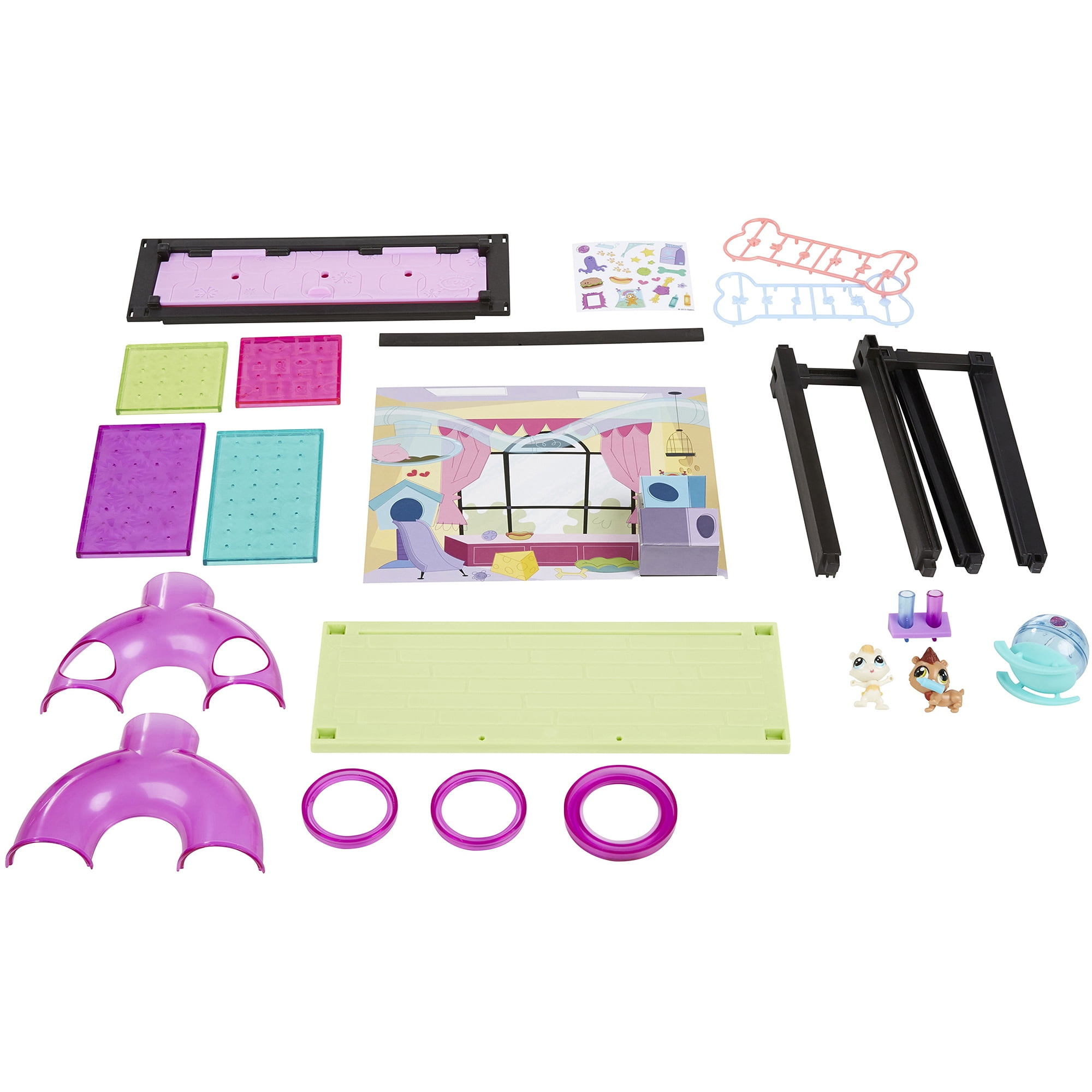 Action Figures Littlest Pet Shop Pet Acular Fun Room Style Set