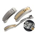 thumbnail image 2 of Correa de acero con hebilla plegable para Rolex Black Water Ghost, cierre de seguridad para Submariner, color verde, accesorios para correas de reloj, 16 x 9 mm, 2 of 5