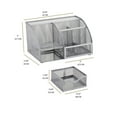 thumbnail image 3 of EXERZ Wire Mesh Desk Organizer - Silver, 3 of 5