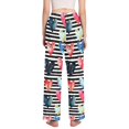 thumbnail image 3 of Dailycode Women's Pajama Pants Wide Leg Lounge Pj Bottoms With Pockets Watercolor Heart, 3 of 7