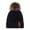 A-Black140, variant on Yuanlong Womens Pompom Beanie Hat Lined Cable Knit Winter Warm Skull Cap Soft Stretchy Casual Outdoor Headwear