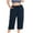 Navy, variant on RQYYD Plus Size Capri Pants for Women Loose Fit Yoga Pants with Pockets Workout Activewear Sweatpants