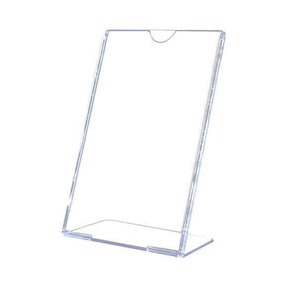 COOPHYA 6Pcs Cards Sign Holder Acrylic Transparent L Shape for Table Viewing 11.8x4.8x2in
