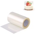 thumbnail image 1 of Transparent Roll Cake Collars Cake Edge Foil Wrap Around Edge Wrapping Tape Packaging Sheet Decor Cake Edge Foil Roll For Cake Decorations Mousse Cake (8cm * 10m), 1 of 7