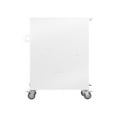 thumbnail image 4 of Tripp Lite by Eaton Safe-IT Multi-Device UV Charging Cart Hospital-Grade 32 AC Outlets Laptops Chromebooks Antimicrobial White - 2 Shelf - 4 Casters - Steel - 34.8" Width x 21.6" Depth x 42.3"..., 4 of 5