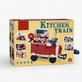 thumbnail image 6 of 3-in-1 Kids Ride-On Train and Pretend Play Kitchen Set, Toddler Construction Toy with Realistic Cookware Accessories, Ages 2-5, 6 of 6