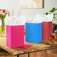 thumbnail image 2 of Hallmark 5-Pack Assorted Medium Gift Bag Bundle (Solid Red, Blue and Pink), 2 of 6
