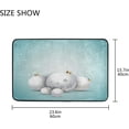 thumbnail image 6 of SKYSONIC Bathroom Doormats,Water Absorbent Non-Slip Carpet,Thick Machine Wash Rug Mat for Bathroom Kitchen Floor Size 23.6x15.7 inch Christmas Ball Snow (1), 6 of 6