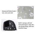 thumbnail image 4 of Lingouzi 1-Story Weatherproof Foldable Outdoor Cat House with Pet Bed, Multi-color, 4 of 7