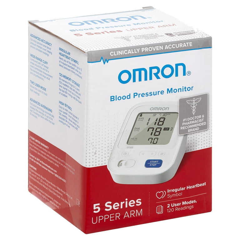 Omron 5 Series BP7200 Digital Upper Arm Blood Pressure Monitor