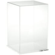 Plymor Clear Acrylic Display Case with Clear Base, 8" W x 8" D x 12" H