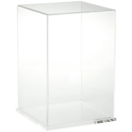 Plymor Clear Acrylic Display Case with Clear Base, 8" W x 8" D x 12" H