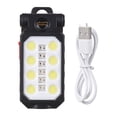 thumbnail image 2 of Aoresac 8-Hole COB Portable Work Light with Magnetic Hook, USB Rechargeable, Waterproof LED, Foldable Emergency Inspection Lamp with Lithium Battery - Aoresac, 2 of 6