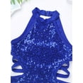 thumbnail image 4 of iEFiEL Girls Ballet Dance Leotard Sequins Cutout Back Gymnastics Jumpsuit,Sizes 4-14, 4 of 7