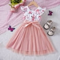 thumbnail image 2 of Dresses For Girls Short Sleeve Floral Prints Princess Dance Party Clothes Toddler Girls ,Size 3 Years-4 Years, 2 of 7