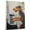 Airedale Terrier, variant on Irish Wolfhound Dog Playing Piano Wall Stretched Canvas Size 8x12 – Irish Wolfhound Canvas Art for Dog Lovers, Piano Canvas Wall Decor
