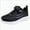 Black, variant on NIEWTR Girls Shoes Toddler Sneakers Rainbow Casual School Walking Footwear for Toddler/Little Kids Breathable Running Shoes (Black,6)