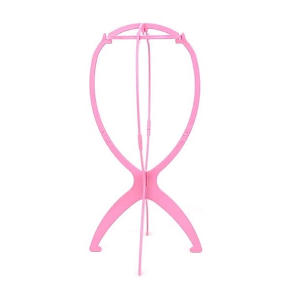 Portable Collapsible Wig Stand - 360-Degree Support, Stable Material, Suitable for Home and Travel Use