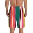 thumbnail image 3 of Bixox Men's Vertical Stripes printed lightweight casual shorts, soft sleep shorts with pockets., 3 of 7