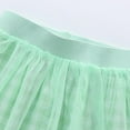 thumbnail image 4 of AUNVITO Girls Checkered Mesh Tulle Puffy Skirt Casual Comfortable Short Mini Summer, 4 of 4