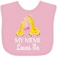 thumbnail image 3 of Inktastic My Meme Grandma Loves Me Giraffe Boys or Girls Baby Bib, 3 of 4