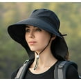 thumbnail image 2 of CoCopeaunts Sun Hat with Ponytail Hole Women's Fisherman Hats Outdoor Hat Wide Brim Hat Hiking Beach Grdening Fishing Neck Flap, 2 of 6