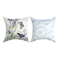 thumbnail image 3 of Watercolor Birds And Butterflies Climaweave Pillow 18" Indoor/Outdoor, 3 of 3