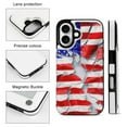 thumbnail image 3 of Compatible with iPhone 11 12 13 mini 14 15 16 Pro Max Plus Wallet Case with Card Holder, PU Leather Kickstand Card Slots Case ( American Flag, iPhone 14 Plus), 3 of 7