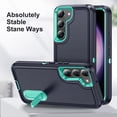 thumbnail image 5 of for Samsung Galaxy S23 Case, Samsung S23 Phone Case with Built in Kickstand, Shockproof/Dustproof/Drop Proof Military Grade Protective Cover for Galaxy S23 5G (Dark Blue/Aqua Blue), 5 of 16