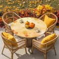 thumbnail image 6 of Autumn Orange Maple Leaf Thanksgiving Fitted Round Tablecloths Table Covers 55"-60",Waterproof Table Cloth for Kitchen Holiday Party Tables Decor, 6 of 9